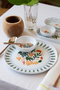 Hermia Juego de Desayuno de Porcelana de 14 Piezas Multicolor